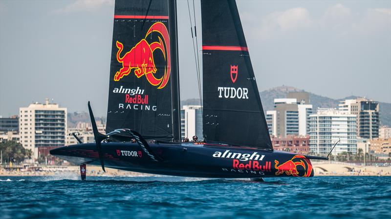 Alinghi Red Bull Racing - AC 75 - Day 82 - Barcelona - August 25, 2023 photo copyright Alex Carabi / America's Cup taken at Société Nautique de Genève and featuring the AC75 class