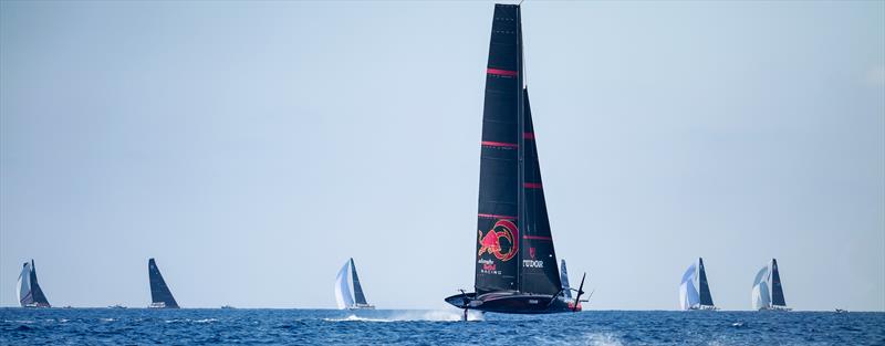 Alinghi Red Bull Racing - AC 75 - Day 82 - Barcelona - August 25, 2023 photo copyright Alex Carabi / America's Cup taken at Société Nautique de Genève and featuring the AC75 class