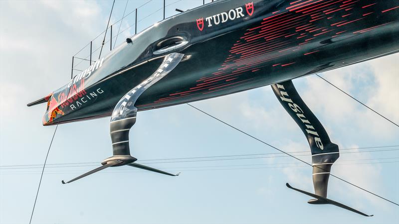 Alinghi Red Bull Racing - Wingfoils - AC 75 - Day 82 - Barcelona - August 25, 2023 - photo © Alex Carabi / America's Cup