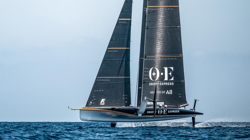 Orient Express Racing Team - AC 40 - Barcelona - August 25, 2023 photo copyright Alex Carabi / America's Cup taken at Société Nautique de Genève and featuring the AC75 class