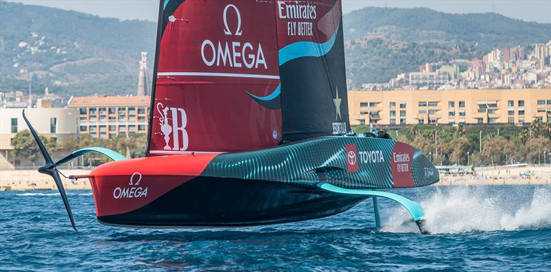 Emirates Team New Zealand - AC 75 - Day 37- Barcelona - August 25, 2023 photo copyright Job Vermeulen / America's Cup taken at Royal New Zealand Yacht Squadron and featuring the AC75 class