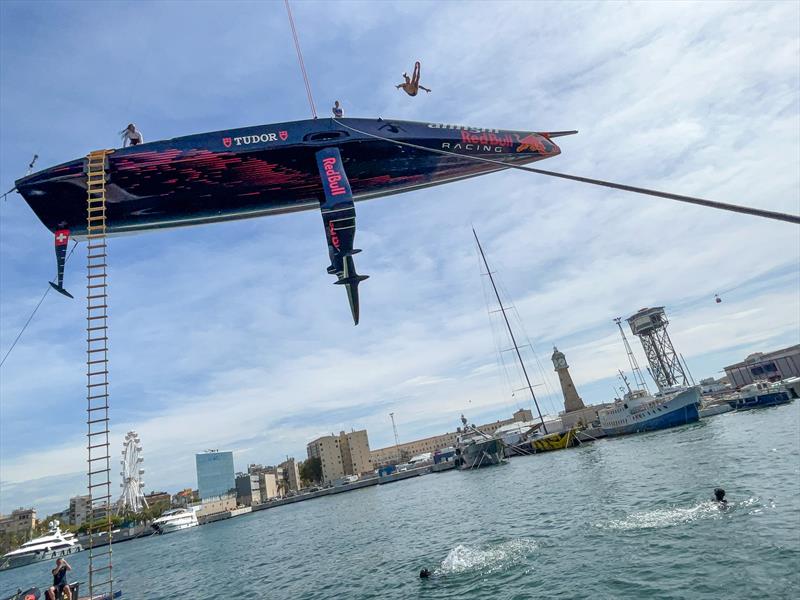 Alinghi Red Bull Racing - Boat 1 - AC75 - Day 83 - Sept 21, 2023 photo copyright Alex Carabi / America's Cup taken at Société Nautique de Genève and featuring the AC75 class