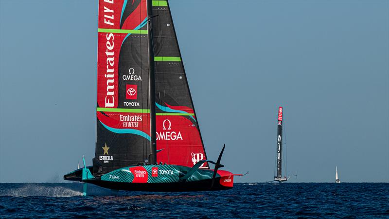 Emirates Team New Zealand - AC75 - Day 38 - Barcelona - September 26, 2023 photo copyright Job Vermeulen / America's Cup taken at Royal New Zealand Yacht Squadron and featuring the AC75 class