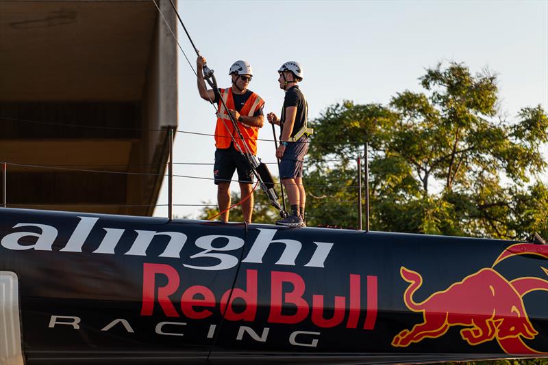 Alinghi Red Bull Racing - AC75 - Day 86 - Barcelona - September 29, 2023 photo copyright Paul Todd/America's Cup taken at Real Club Nautico de Barcelona and featuring the AC75 class