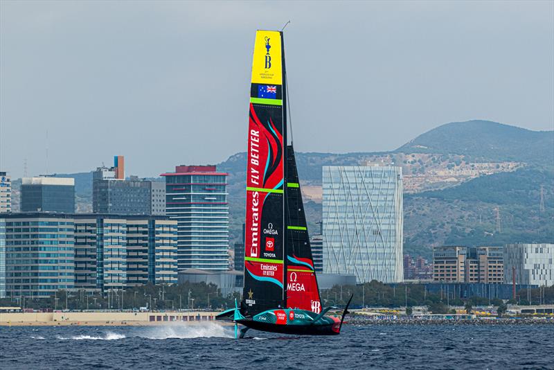 Emirates Team New Zealand - AC75 - Day 44 - Barcelona - October 5, 2023 - photo © Ugo Fonolla / America's Cup