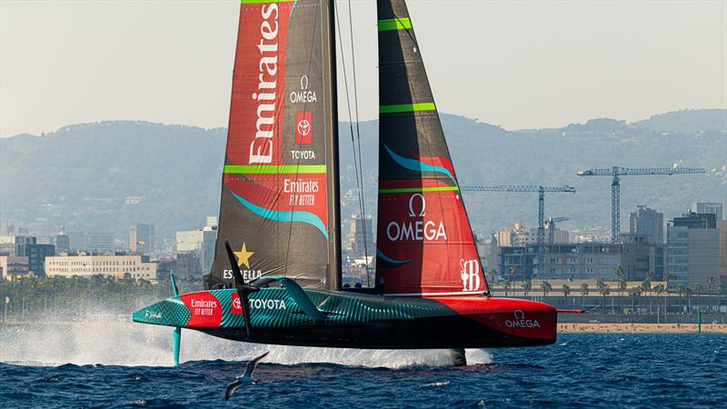 Emirates Team New Zealand - AC75 - Day 45 - Barcelona - October 9, 2023 - photo © Ugo Fonolla / America's Cup