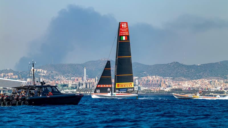 Luna Rossa Prada Pirelli - AC40 One Design - Barcelona - October 9, 2023 - photo © Paul Todd/America's Cup