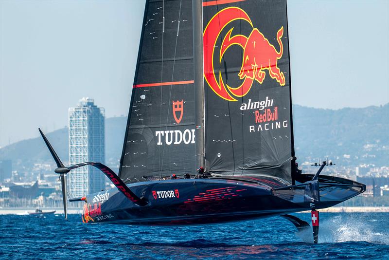 Alinghi Red Bull Racing - AC75 - Day 90 - Barcelona - October 9, 2023 - photo © Paul Todd/America's Cup