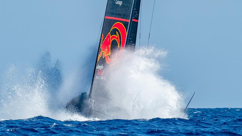 Alinghi Red Bull Racing - AC75 - Day 91 - Barcelona - October 10, 2023 photo copyright Paul Todd/America's Cup taken at Real Club Nautico de Barcelona and featuring the AC75 class