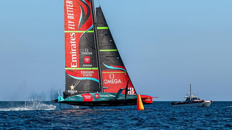 Emirates Team New Zealand - AC75 - Day 47 - Barcelona - October 11, 2023 - photo © Ugo Fonolla / America's Cup