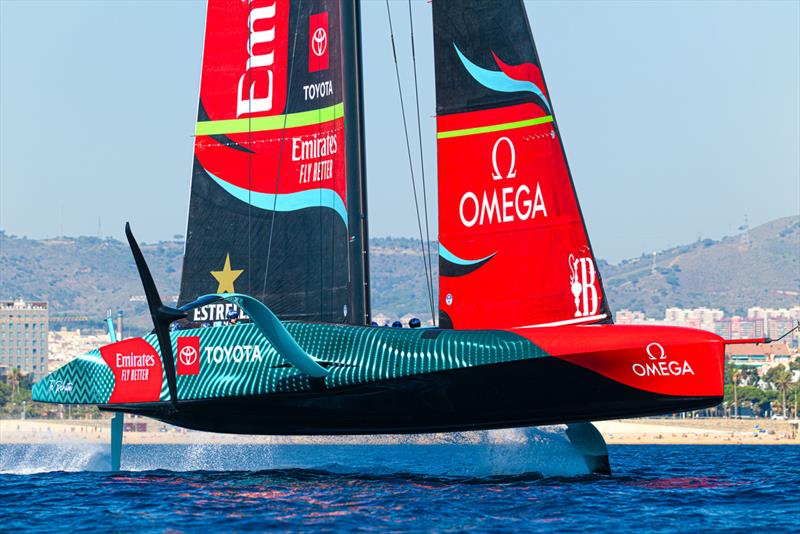 Emirates Team New Zealand - AC75 - Day 47 - Barcelona - October 11, 2023 - photo © Ugo Fonolla / America's Cup