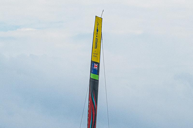 Top of mast wind recorder - Emirates Team New Zealand - AC75 - Day 49 - Barcelona - October 17, 2023 - photo © Ugo Fonolla / America's Cup