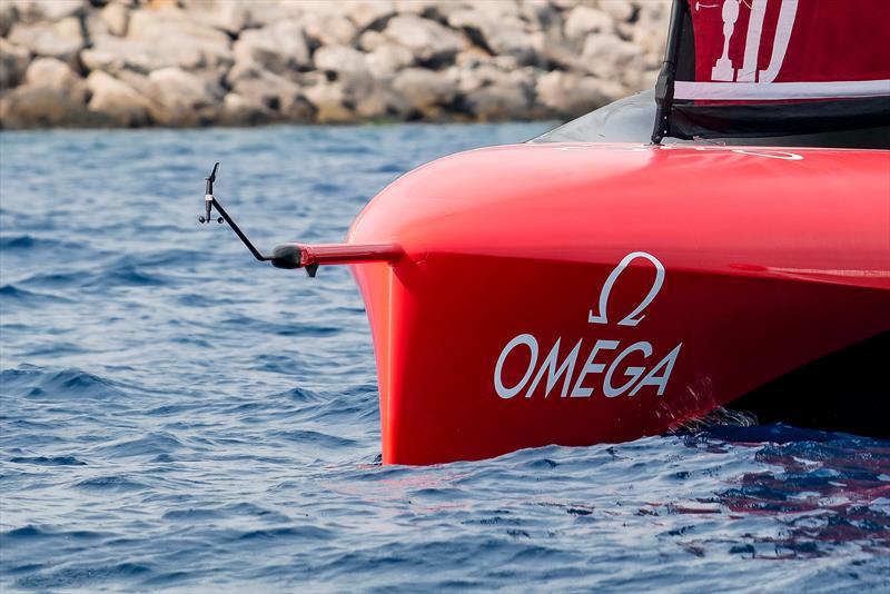 The wind cups and vane look small but play a very significant role - Emirates Team New Zealand - AC75 - Day 49 - Barcelona - October 17, 2023 photo copyright Ugo Fonolla / America's Cup taken at Real Club Nautico de Barcelona and featuring the AC75 class