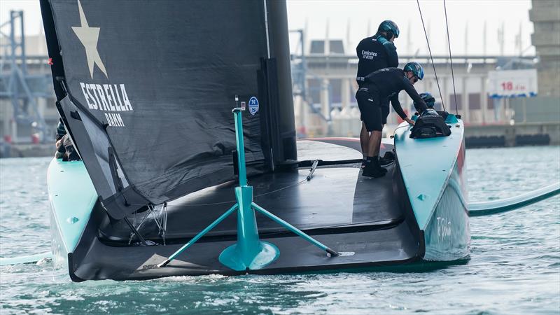 Clean cockpit layout and controls - Emirates Team New Zealand - AC75 - Day 50 - Barcelona - October 18, 2023 - photo © Ugo Fonolla / America's Cup