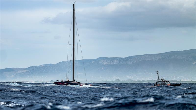 Alinghi Red Bull Racing - AC75 - Day 96 - Barcelona - October 19, 2023 photo copyright Paul Todd/America's Cup taken at Real Club Nautico de Barcelona and featuring the AC75 class