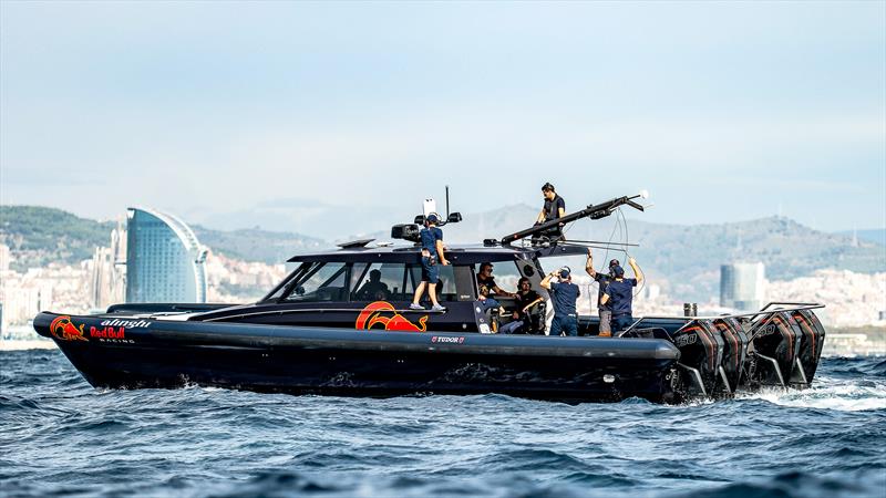 Alinghi Red Bull Racing - AC75 - Day 96 - Barcelona - October 19, 2023 photo copyright Paul Todd/America's Cup taken at Real Club Nautico de Barcelona and featuring the AC75 class