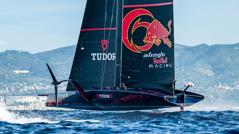 Alinghi Red Bull Racing - AC75 - Day 96 - Barcelona - October 19, 2023 photo copyright Paul Todd/America's Cup taken at Real Club Nautico de Barcelona and featuring the AC75 class