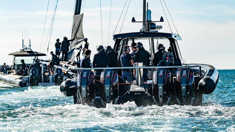 Alinghi Red Bull Racing - AC75 - Day 97 - Barcelona - October 21, 2023 photo copyright Paul Todd/America's Cup taken at Real Club Nautico de Barcelona and featuring the AC75 class