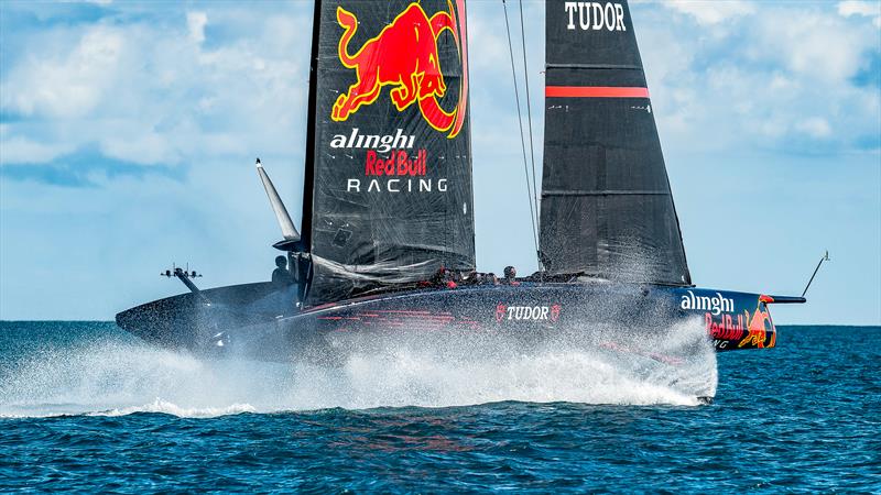 Alinghi Red Bull Racing - AC75 - Day 97 - Barcelona - October 21, 2023 photo copyright Paul Todd/America's Cup taken at Real Club Nautico de Barcelona and featuring the AC75 class