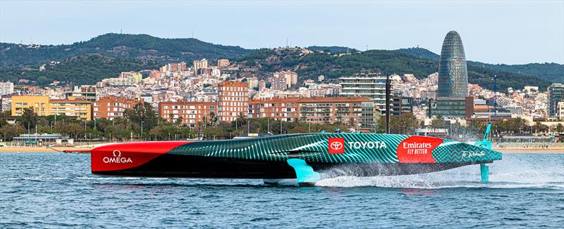 Emirates Team New Zealand - AC75 - Day 51 - Barcelona - October 21, 2023 - photo © Ugo Fonolla / America's Cup