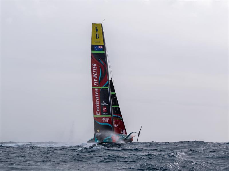 Emirates Team New Zealand - AC75 - Day 54 - Barcelona - October 24, 2023 - photo © Ugo Fonolla / America's Cup