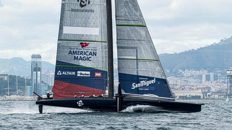 American Magic, Day 48 AC75 (B2), November 11, 2023 Barcelona photo copyright Ugo Fonolla / America's Cup taken at New York Yacht Club and featuring the AC75 class