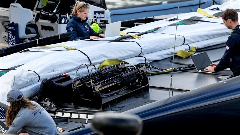 American Magic, Day 48 AC75 (B2), November 11, 2023 Barcelona photo copyright Ugo Fonolla / America's Cup taken at New York Yacht Club and featuring the AC75 class