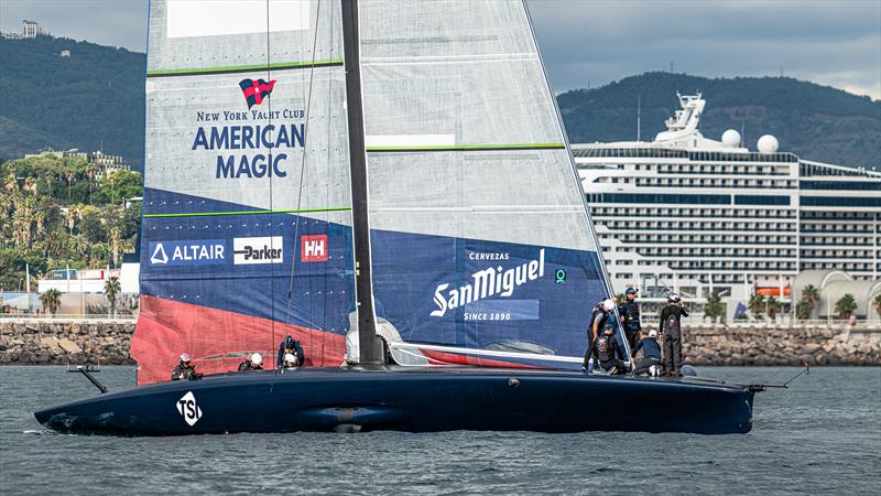 American Magic, Day 48 AC75 (B2), November 11, 2023 Barcelona photo copyright Ugo Fonolla / America's Cup taken at New York Yacht Club and featuring the AC75 class