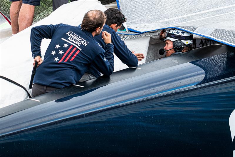 American Magic, Day 48 AC75 (B2), November 11, 2023 Barcelona photo copyright Ugo Fonolla / America's Cup taken at New York Yacht Club and featuring the AC75 class