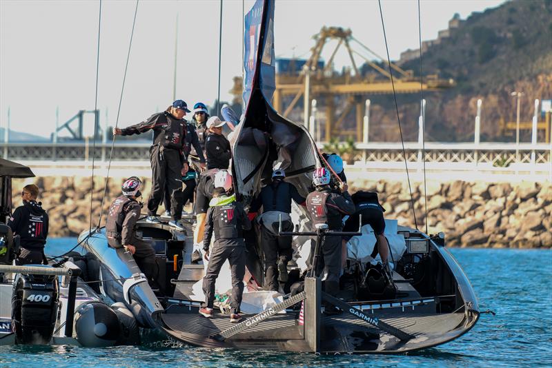 American Magic - AC75 - Day 53 - Barcelona - November 21, 2023 photo copyright Ugo Fonolla / America's Cup taken at New York Yacht Club and featuring the AC75 class