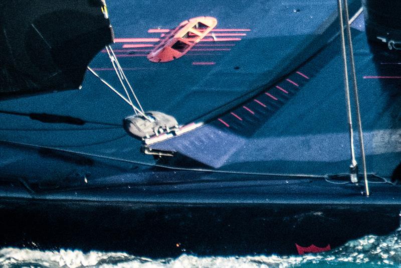 Jib sheeting mechanism - Alinghi Red Bull Racing - AC75 - Day 107 - Barcelona - December 14, 2023 - photo © Alex Carabi / America's Cup