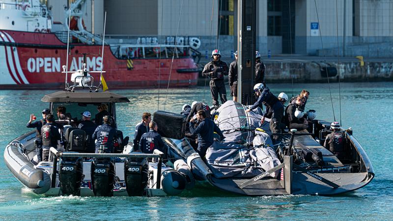 American Magic - Commissioning day for Patriot - AC75 - Day 46 - Barcelona - November 8, 2023 - photo © Ugo Fonolla / America's Cup