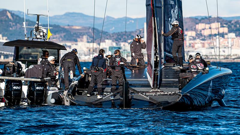 American Magic - AC75 - Day 63 - Barcelona - January 6, 2023 photo copyright Ugo Fonolla / America's Cup taken at Real Club Nautico de Barcelona and featuring the AC75 class