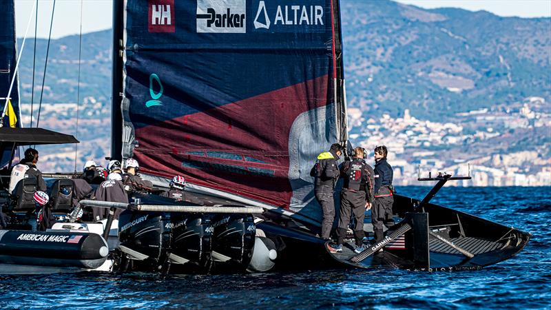 American Magic - AC75 - Day 63 - Barcelona - January 6, 2023 photo copyright Ugo Fonolla / America's Cup taken at Real Club Nautico de Barcelona and featuring the AC75 class