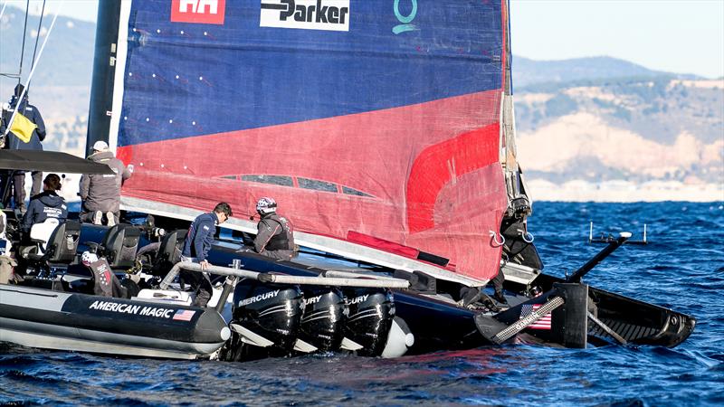 American Magic - AC75 - Day 64 - Barcelona - January 8, 2023 photo copyright Ugo Fonolla / America's Cup taken at Real Club Nautico de Barcelona and featuring the AC75 class