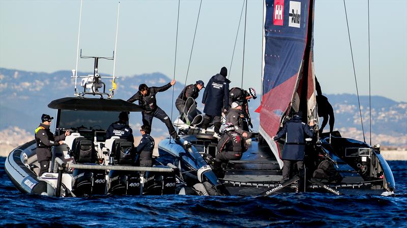 American Magic - AC75 - Day 64 - Barcelona - January 8, 2023 photo copyright Ugo Fonolla / America's Cup taken at Real Club Nautico de Barcelona and featuring the AC75 class