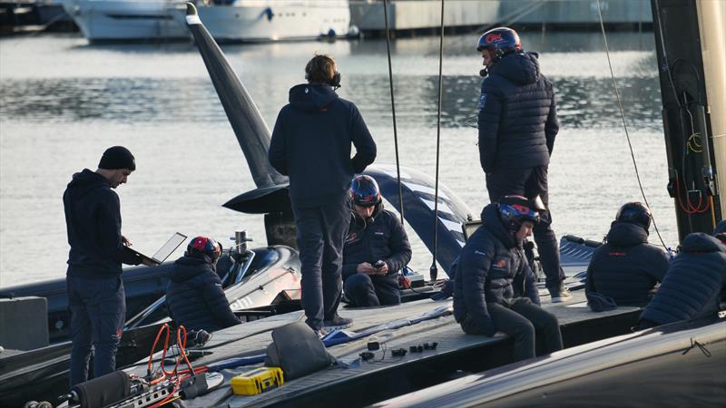 Alinghi Red Bull Racing - AC75 - Day 108 - Barcelona - January 9, 2024 - photo © Alex Carabi / America's Cup