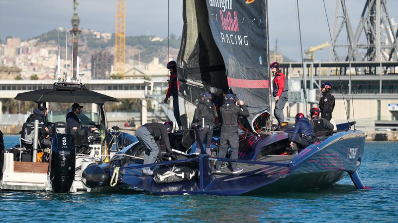 Alinghi Red Bull Racing - AC75 - Day 108 - Barcelona - January 9, 2024 - photo © Alex Carabi / America's Cup