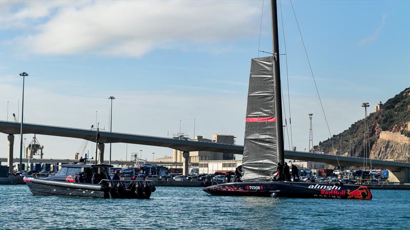 Alinghi Red Bull Racing - AC75 - Day 108 - Barcelona - January 9, 2024 - photo © Alex Carabi / America's Cup