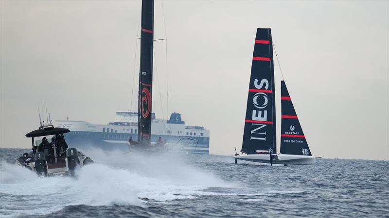 Alinghi Red Bull Racing - AC75 - Day 109 - Barcelona - January 10, 2024 - photo © Alex Carabi / America's Cup