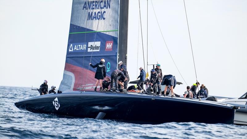 American Magic - AC75 - Day 68 - Barcelona - January 17, 2023 photo copyright Ugo Fonolla / America's Cup taken at New York Yacht Club and featuring the AC75 class