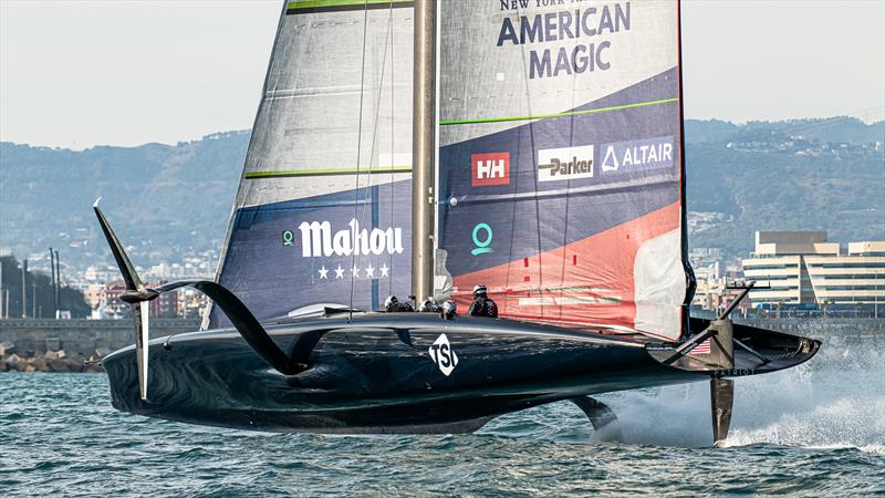 American Magic - AC75 - Day 70 - Barcelona - January 22, 2023 photo copyright Ugo Fonolla / America's Cup taken at New York Yacht Club and featuring the AC75 class