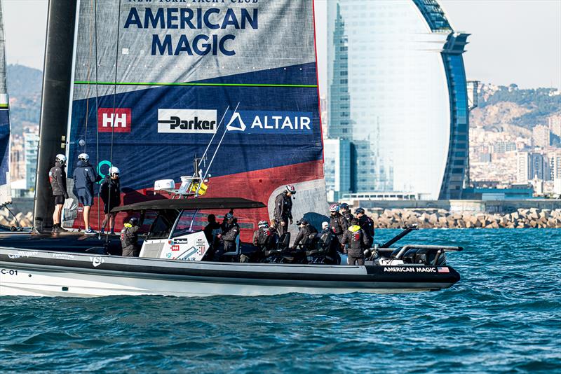 American Magic - AC75 - Day 70 - Barcelona - January 22, 2023 photo copyright Ugo Fonolla / America's Cup taken at New York Yacht Club and featuring the AC75 class