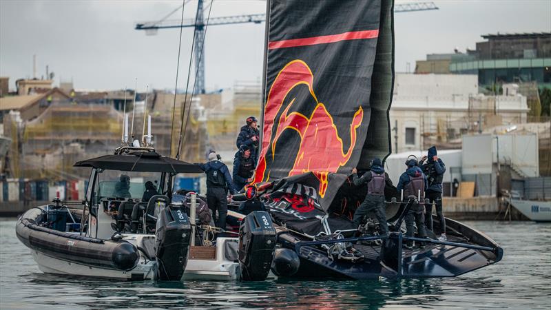 Alinghi Red Bull Racing - AC75 - Day 113 - Barcelona - January 30, 2024 - photo © Alex Carabi / America's Cup