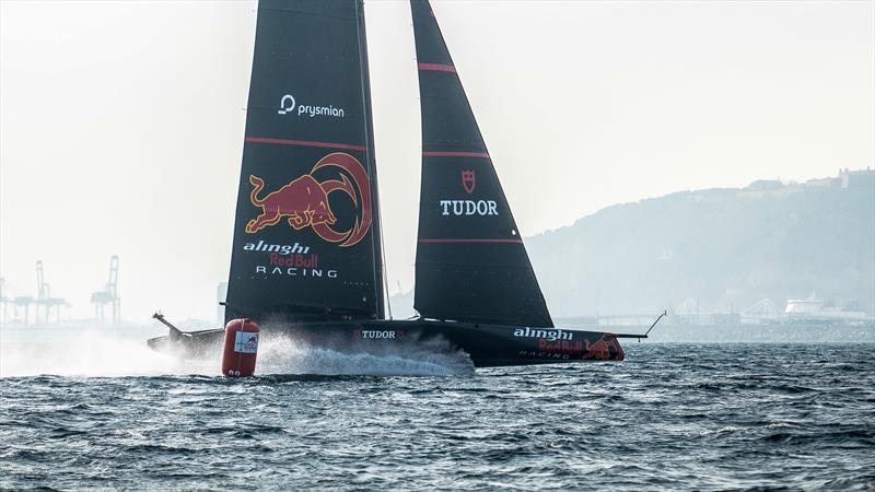 Alinghi Red Bull Racing - AC75 - Day 115 - Barcelona - February 1, 2024 photo copyright Alex Carabi / America's Cup taken at Société Nautique de Genève and featuring the AC75 class