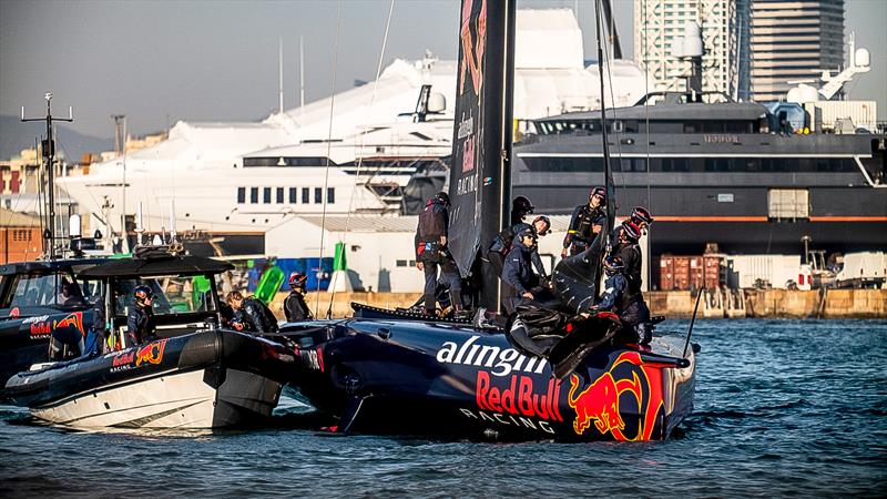 Alinghi Red Bull Racing - AC75 - Day 117 - Barcelona - February 7, 2024 - photo © Alex Carabi / America's Cup