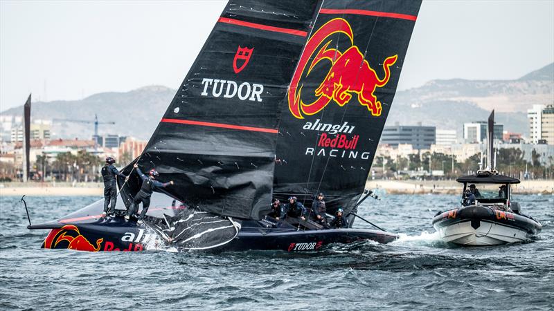 Alinghi Red Bull Racing - AC75 - Day 118 - Barcelona - February 8, 2024 - photo © Alex Carabi / America's Cup