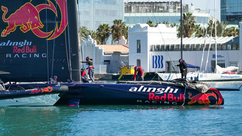 Alinghi Red Bull Racing - AC75 - Day 121 - Barcelona - February 27, 2024 - photo © Alex Carabi / America's Cup