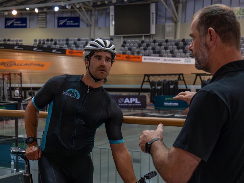 Emirates Team NZ - AC75 - Velodrome Training - March 4, 2024 - photo © Emirates Team New Zealand