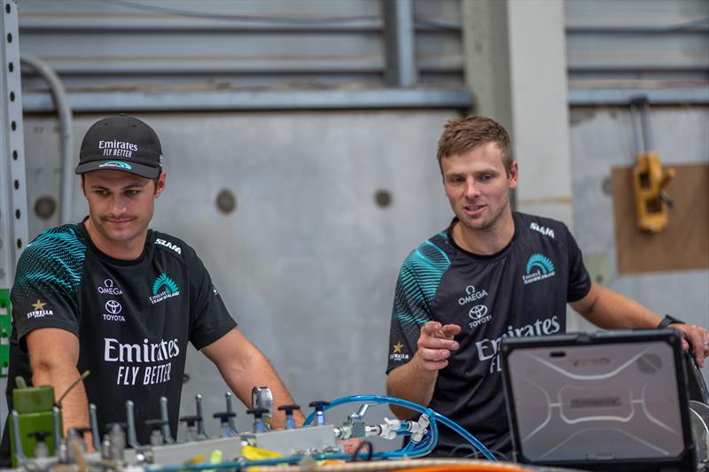 Shore Team - AC75 - Hydraulic control systems - Auckland - March 19, 2024 photo copyright James Somerset/ETNZ taken at Royal New Zealand Yacht Squadron and featuring the AC75 class